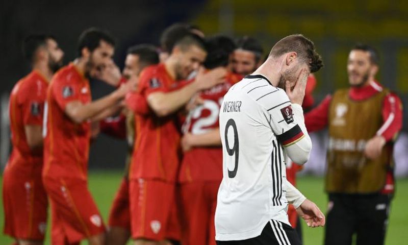 Germany were dealt their first loss in World Cup qualifiers for almost 20 years by North Macedonia