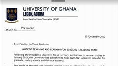 UG announces approved mode of teaching and learning for 2020/21 academic year
