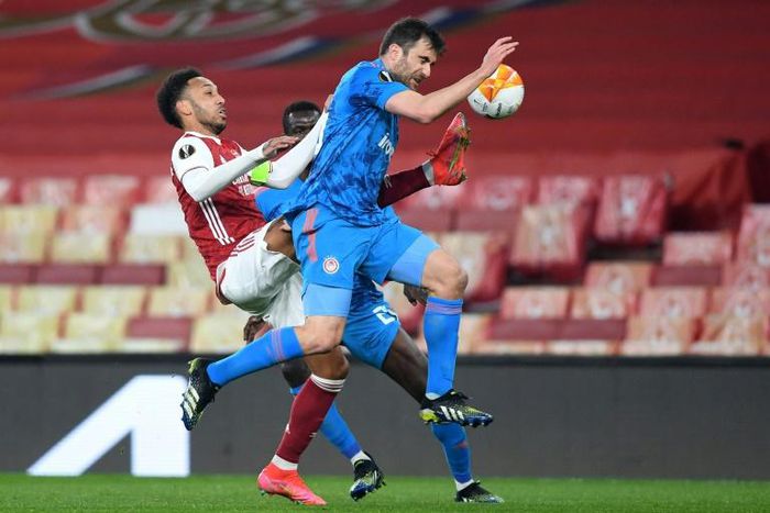 Former Arsenal defender Sokratis came up against his old side playing for Olympiakos