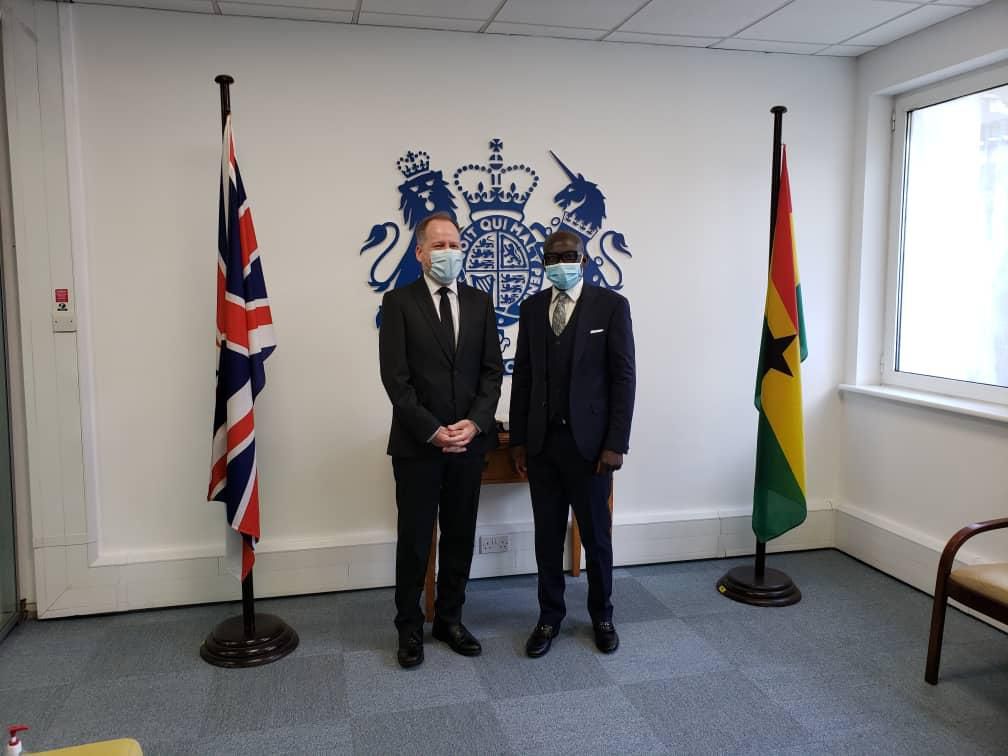 A-G, Godfred Dame and the British High Commissioner to Ghana