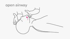 Raise their head up to give breaths {healthline}