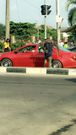 Man causes a stir as he is seen selling live crocodile in traffic
