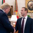 Donald Trump with Mark Zuckerberg