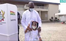 Muntaka Mubarak and his six-year-old daughter