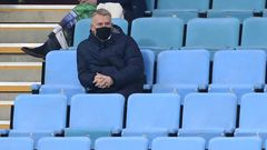 Touchline ban - Aston Villa manager Dean Smith watches the stands during his side's match against Newcastle on Saturday