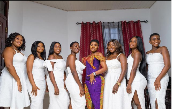 Nana Yaa and her bridesmaids