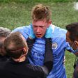 Kevin De Bruyne teamed up with the Belgium squad on Monday, just nine days after coming off injured in the Champions League final