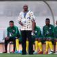 Molefi Ntseki (standing) was chosen as South Africa coach despite never handling a senior team