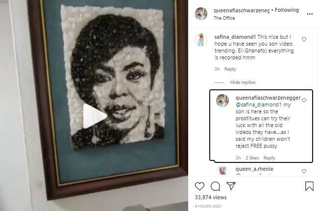 Afia Schwarzenegger's post