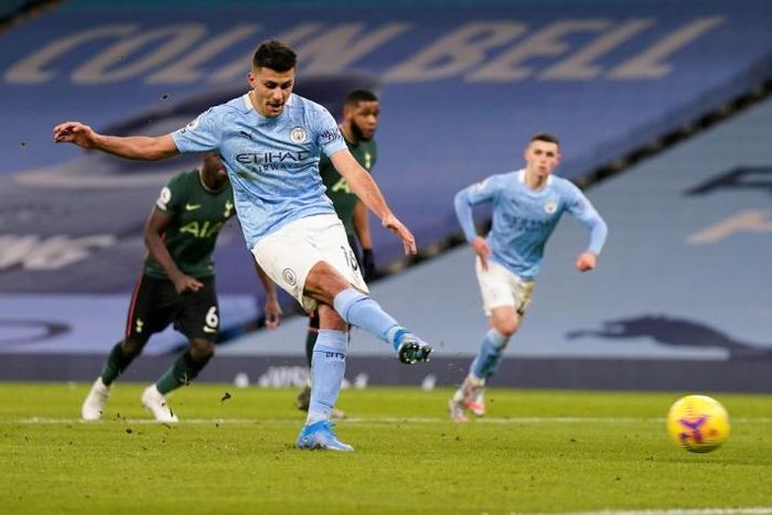 Rodrigo's penalty opened the scoring for Manchester City