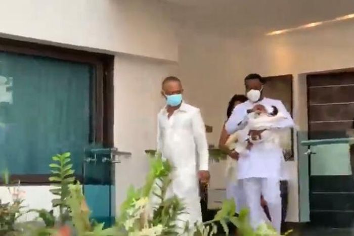 Kennedy Osei and Tracy Osei show off twin baby girls