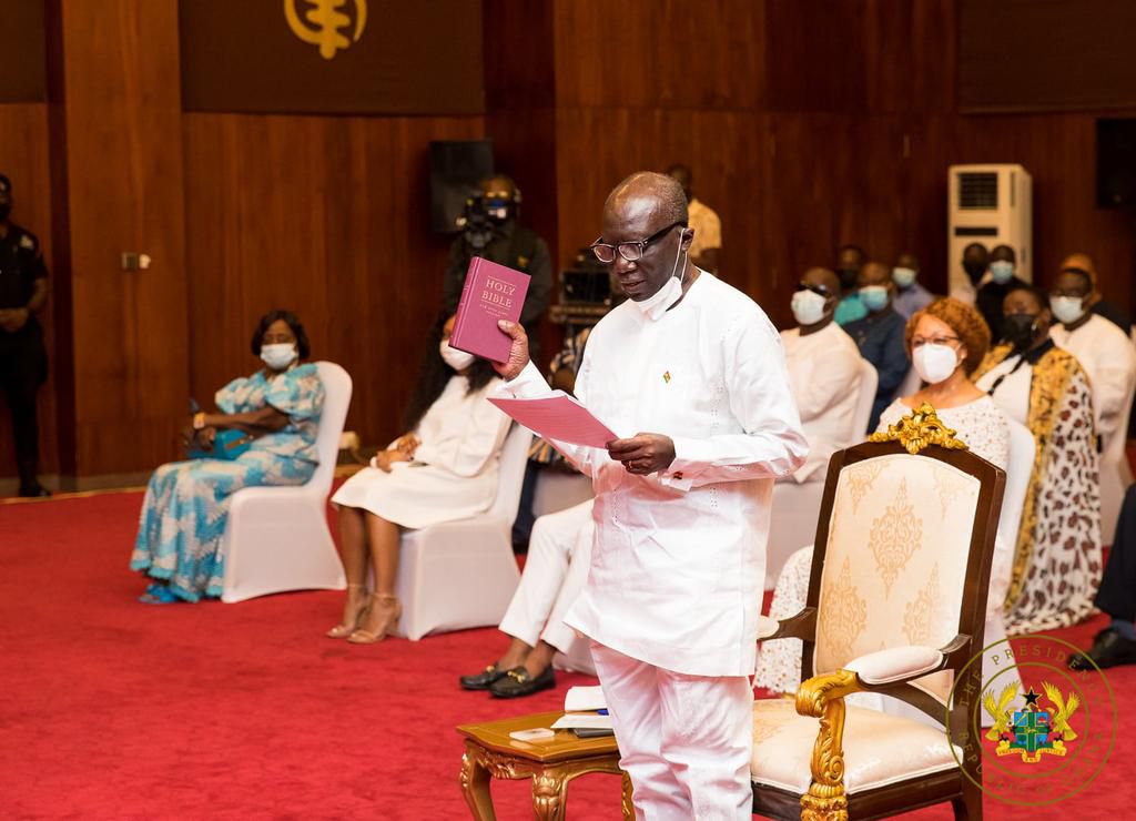 Ken Ofori-Atta sworn in as Finance Minister
