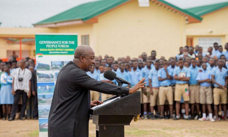 I started Free SHS in 2015 – Mahama makes huge claim