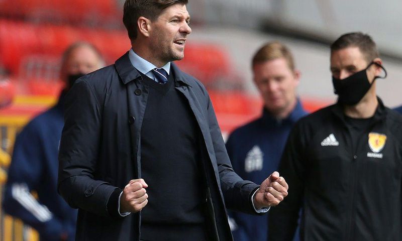 Steven Gerrard has led Rangers to a first Scottish Premiership title in 10 years