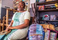 People can’t believe this woman made these beautiful bags from sachet water waste
