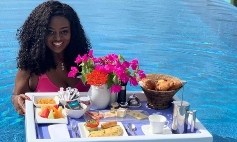 Jackie Appiah on vacation