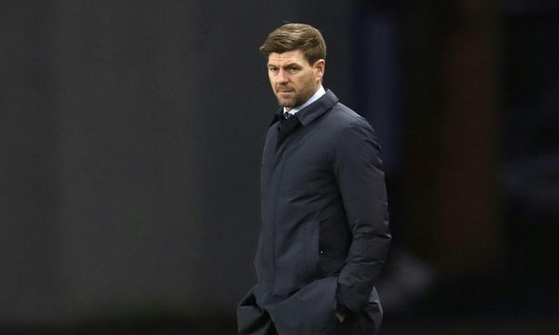 Rangers manager Steven Gerrard was sent to the stands as his side closed in on the Scottish Premiership title