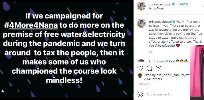 Prince David Osei's post