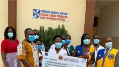 Tema Lions Club makes first donation to the Cervical Cancer Prevention and Training Centre in Catholic Hospital