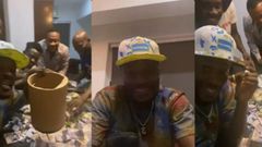 Asamoah Gyan opens money box