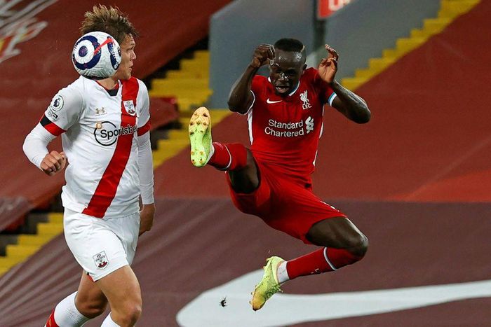 Sadio Mane put Liverpool ahead against Southampton