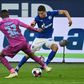 Moroccan international Amine Harit (R) of Schalke contests possession against Hoffenheim in the Bundesliga at the weekend.