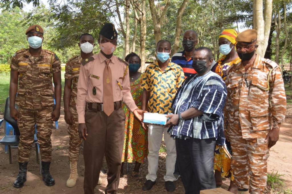 Ekuona Family of Adansi Fomena donates COVID relief items to five institutions