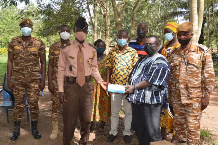 Ekuona Family of Adansi Fomena donates COVID relief items to five institutions