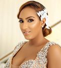 Juliet Ibrahim in wedding gown