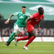 Liverpool have signed Leipzig defender Ibrahima Konate (R)