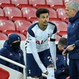 Tottenham manager Jose Mourinho talks with Dele Alli