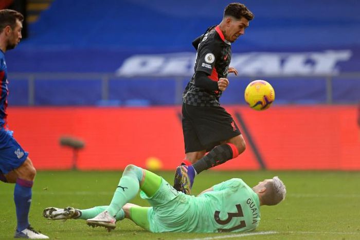 Sharp shooters: Roberto Firmino scored twice in Liverpool's 7-0 thrashing of Crystal Palace