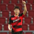 Lim Sang-hyub celebrated after ensuring Pohang Steelers beat Thailand's Ratchaburi during their opening Asian Champions League group match in Bangkok