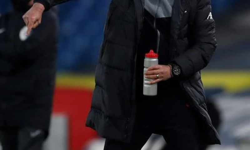 Awkward position - Liverpool manager Jurgen Klopp on the touchline at Elland Road