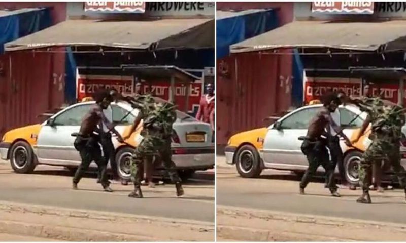 Angry youth beat soldiers to pulp