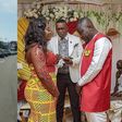 Dr Pounds of Hitz FM hits Cape Coast with 'presidential convoy' to marry (WATCH)