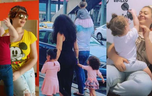 Nadia and her kids