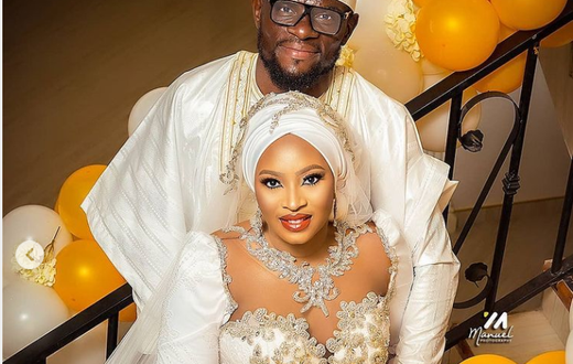 Beautiful photos of Fatau Dauda and newly-wedded wife