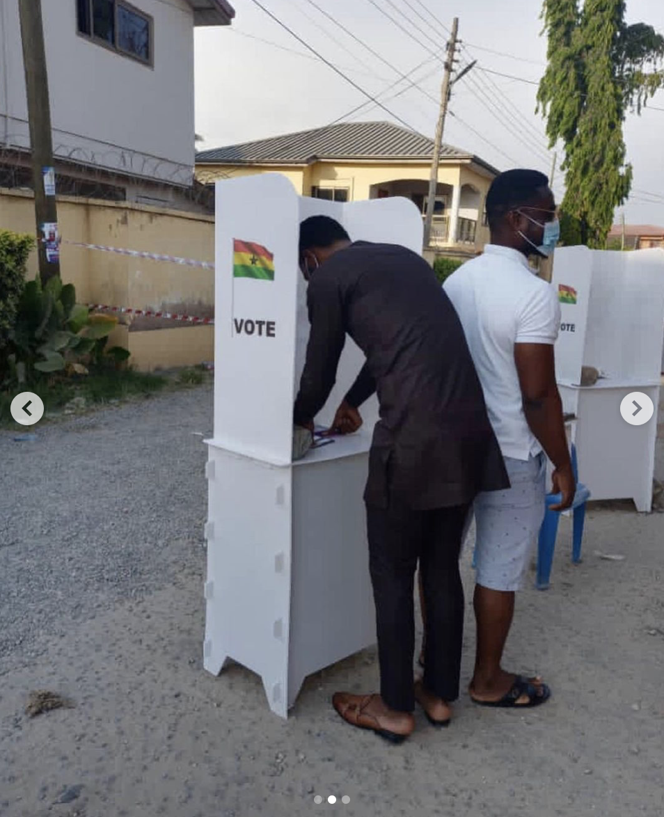 Rev Obofour votes with swag