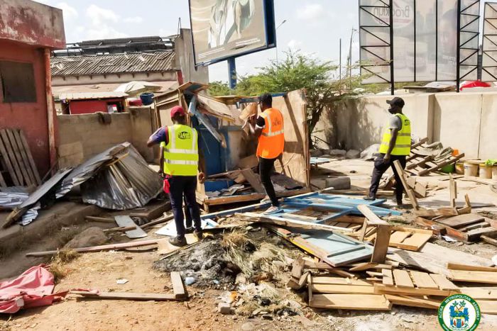 AMA ejects illegal occupants at Independence Avenue Cluster of Schools