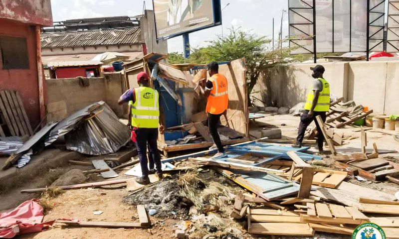AMA ejects illegal occupants at Independence Avenue Cluster of Schools