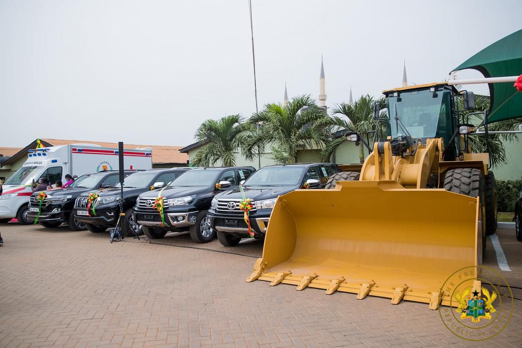 Akufo-Addo presents 40 vehicles to NADMO