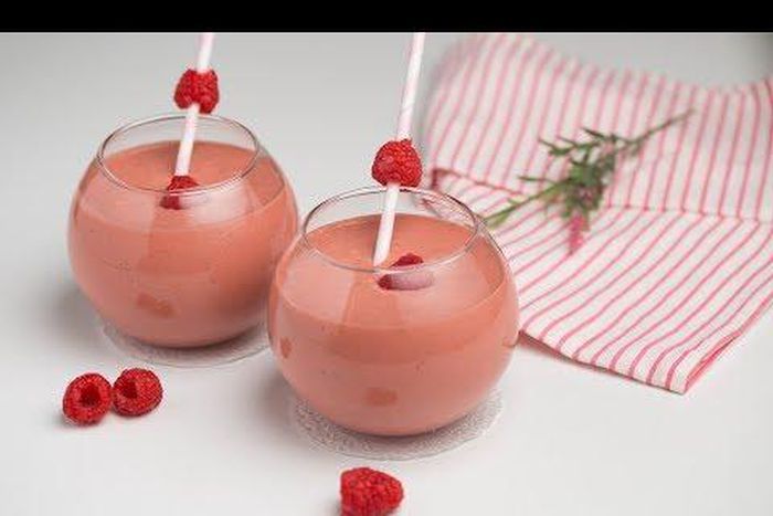 Banana Raspberry smoothie