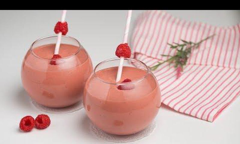 Banana Raspberry smoothie