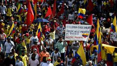 Mass anti-government demonstrations are taking place in Colombian cities like Cali, where the Copa America 2021 football games were scheduled to be played