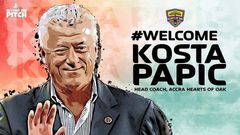 Official: Hearts of Oak appoints Kosta Papic as new coach