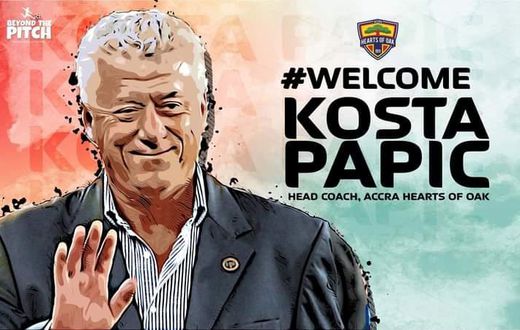 Official: Hearts of Oak appoints Kosta Papic as new coach