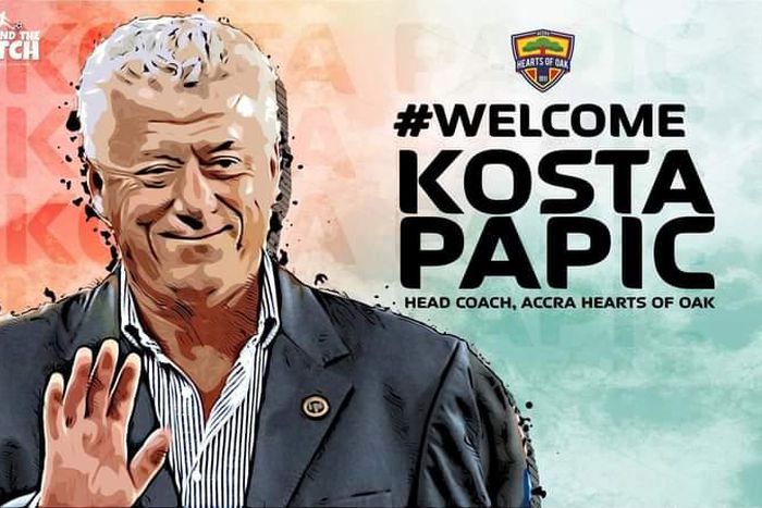 Official: Hearts of Oak appoints Kosta Papic as new coach