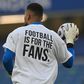 Players wore T-shirts expressing their opposition to plans for a European Super League ahead of Chelsea's Premier League match with Brighton