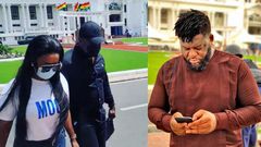 Nana Ama McBrown and Bulldog